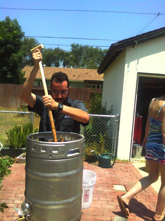 Doug Stirring the Mash 04
