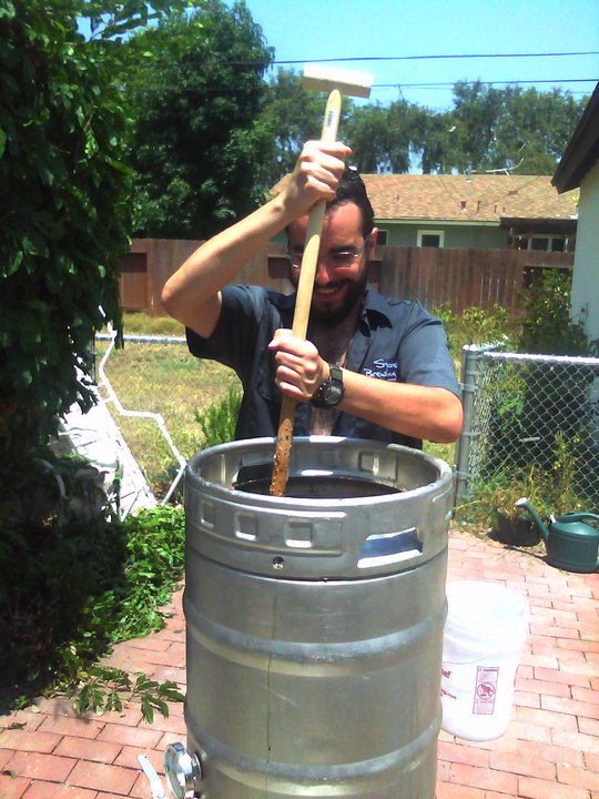 Doug Stirring the Mash 05
